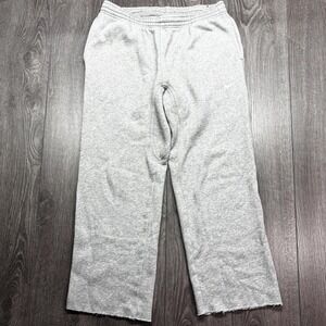Vintage Nike Y2k Grey Track Pants Large 32 x 28 Embroidered Wide Leg Baggy